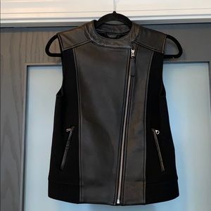 Mackage Leather Moto Vest